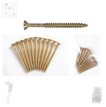 FAKRO LXF-W Schraubensatz mit 6 Schrauben (Holzdecken) für Holzdecken (Durchmesser 6 x 80 mm), Zubehör für FAKRO Bodentreppen _ e-roofline.de.webp