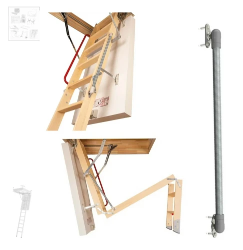 Zum Produkt FAKRO LXM -W (LXM 3 / 4) Gasdruckfeder für Holzleitern, Zubehör für FAKRO Bodentreppen *