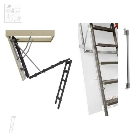 FAKRO LXM -M Gasdruckfeder für Metallleitern, Zubehör für FAKRO Bodentreppen._1_ e-roofline.de.webp