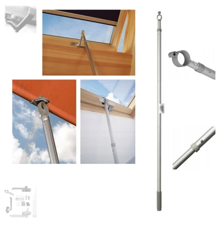 FAKRO Teleskop-Bedienstang ZST 119 cm, ann auf die Lange 134 cm, 162 cm, 190 cm und 218 cm reguliert werden, Zubehör für FAKRO Dachfenster._ _ e-roofline.de.webp
