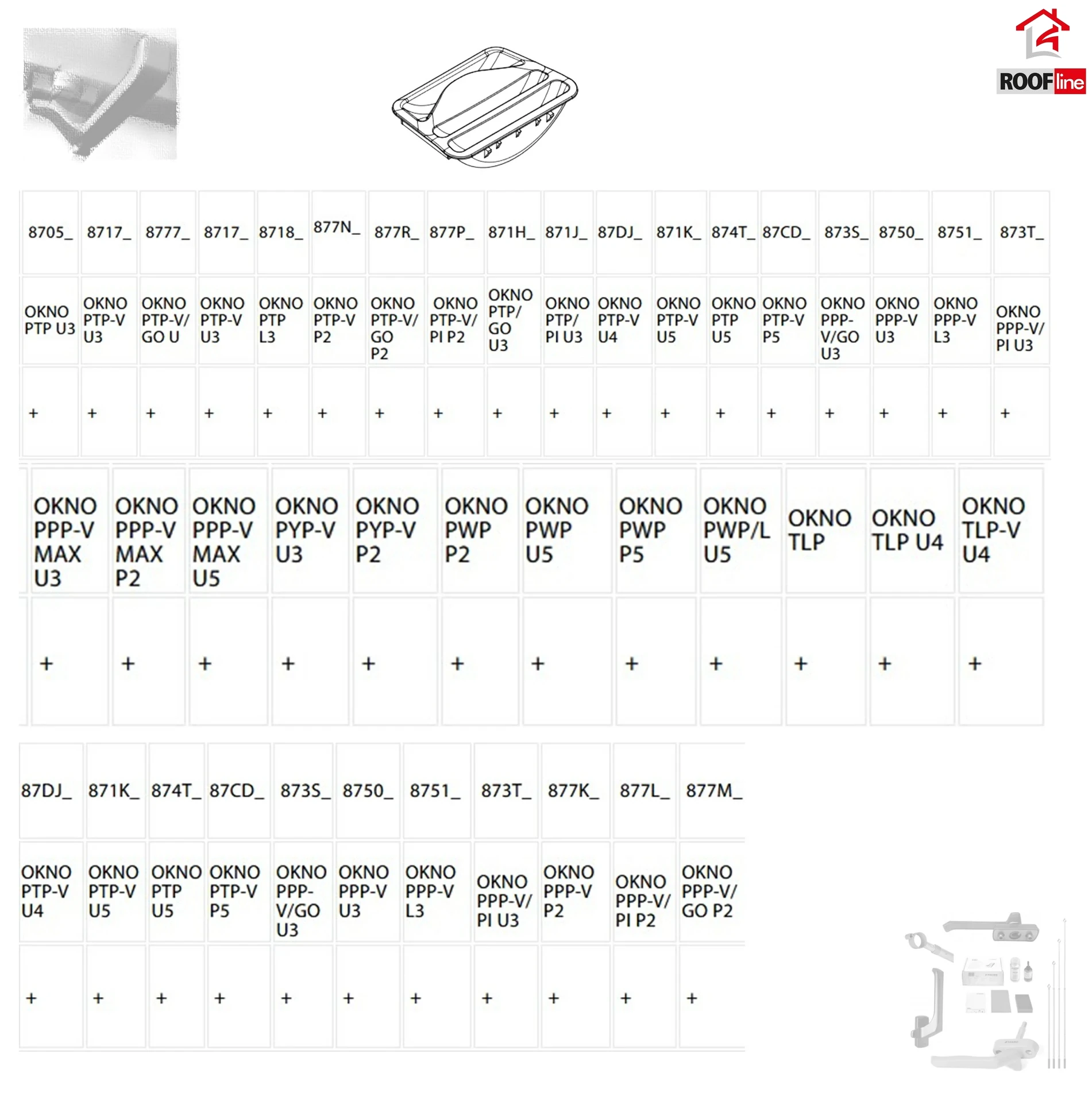 FAKRO Verriegelungsblock für PVC-Dachfenster, Zubehör für FAKRO Dachfenster _2_ e-roofline.de.webp