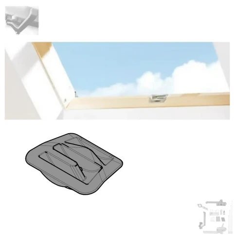 Zum Produkt FAKRO Dachfenster-Verriegelungsblock, Grau, Zubehör für FAKRO Dachfenster *