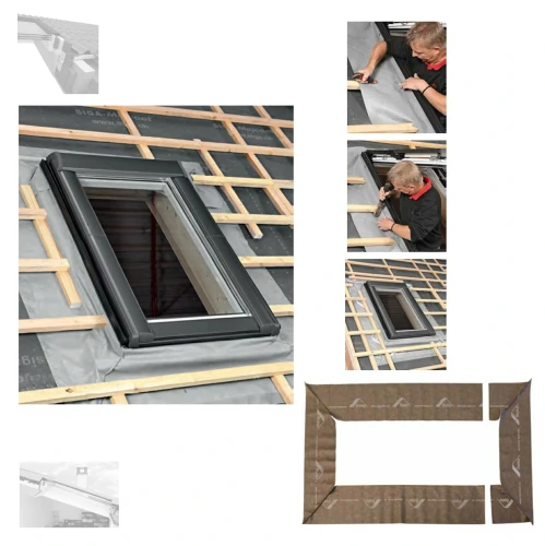 Zum Produkt ROTO ASA ECO Designo & RotoQ,  Wasser- und Windisolierung, Anschluss-Systeme Für alle wärmegedämmten Dachfenster, 05/xx, 06/xx, 07/xx, 09/xx, 11/xx, 13/xx, Zubehör für Roto Dachfenster *
