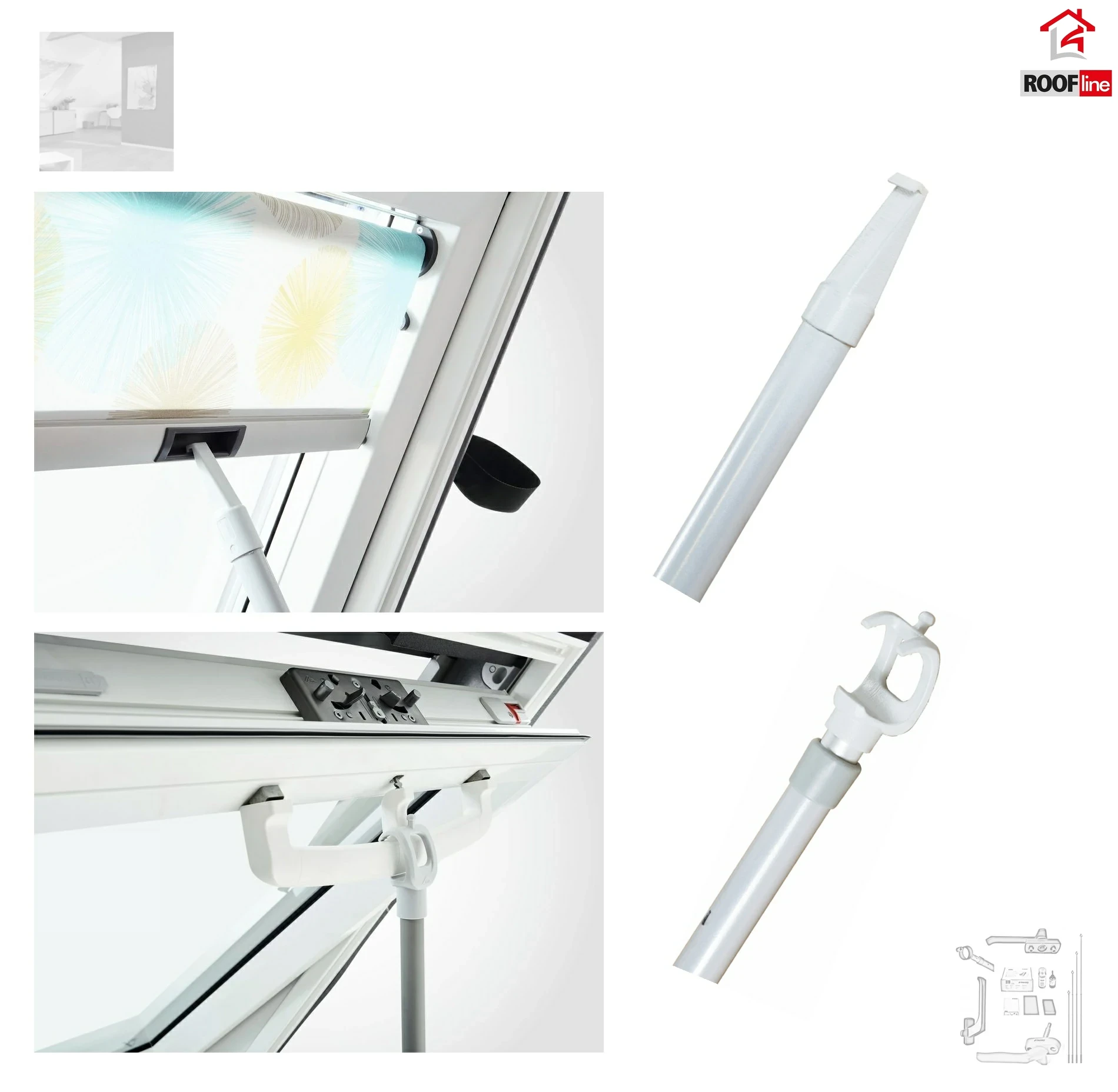 Roto ZUB TFB Teleskop-Fernbedienung, Teleskopfernbedienung  Komplett mit Endstück Aluminium-Teleskopstange zur Bedienung von Fenstern und Zubehör _ e-roofline.de.webp