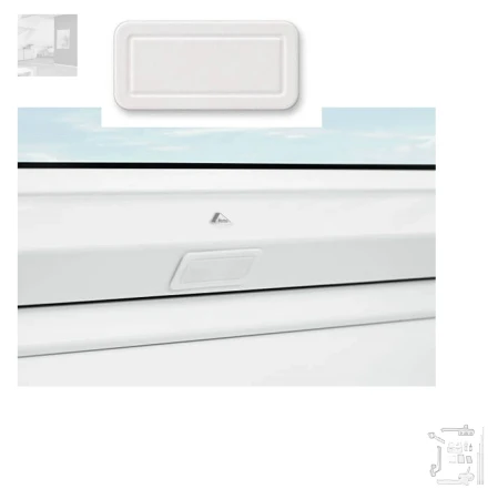ROTO ZUB ADP Abdeckplatte für Griff Designo Weiß R6 R8 K 9016, Dachfenster Zubehör_ _ e-roofline.de.webp