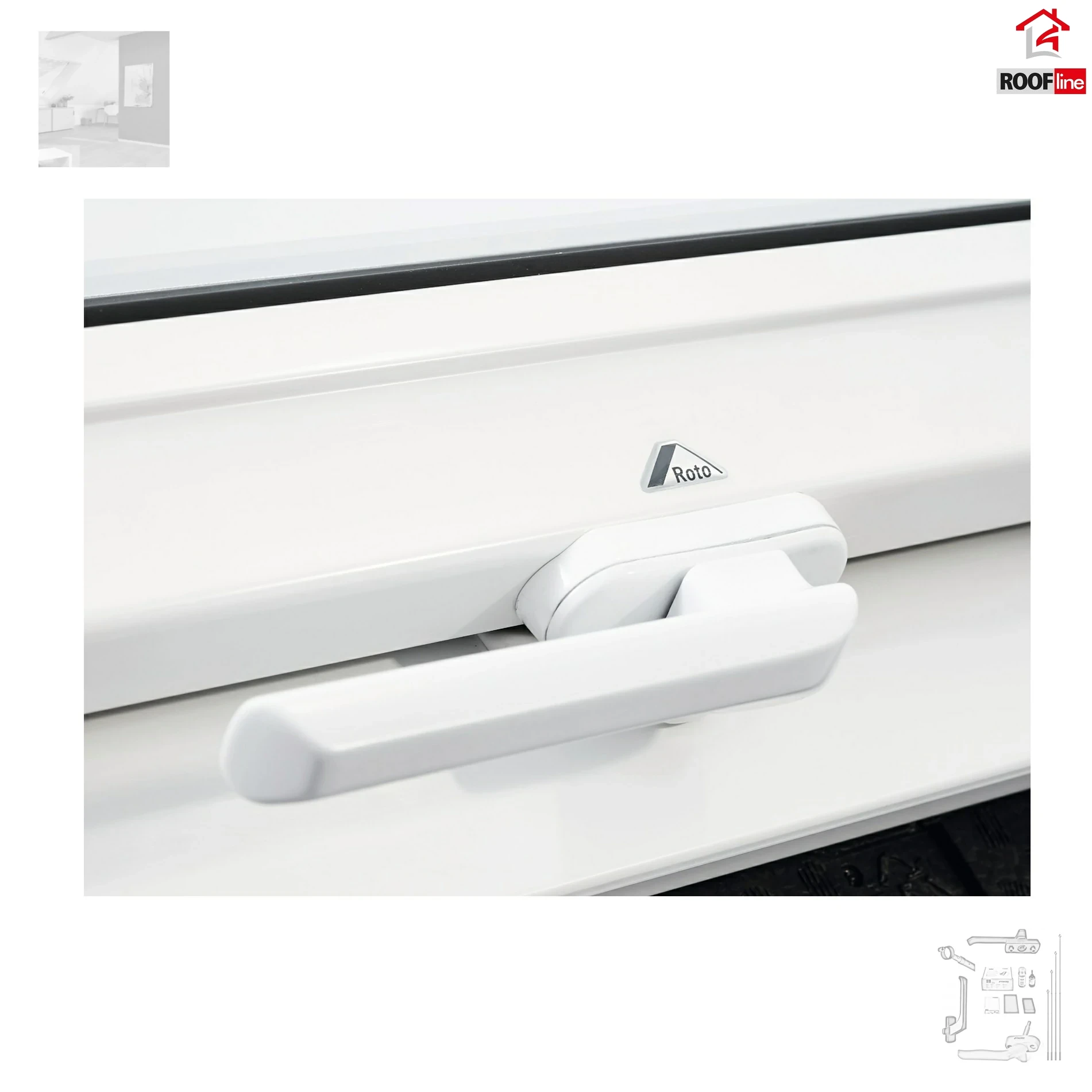 ROTO ZUB Griff GRF R4R7 Weiß, Designo Standard-Türgriffe, RAL 9016, Bedienungs- und Pflegezubehör _ e-roofline.de.webp