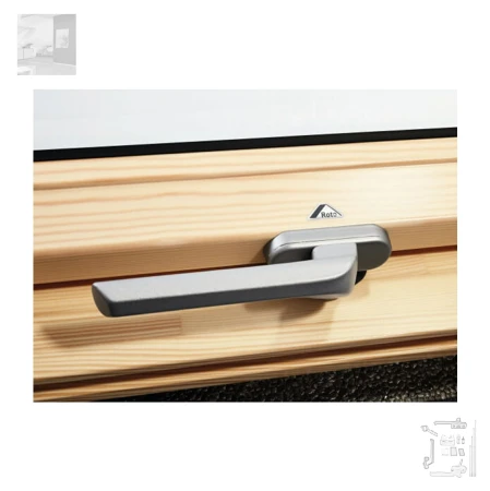 ROTO ZUB Griff GRF R4R7 Grau, Designo, Standard-Türgriffe, RAL 9006, Bedienungs- und Pflegezubehör _ e-roofline.de.webp