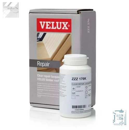 Zum Produkt VELUX ZZZ 176KL Reparatur-Lack farblos für VELUX Holzfenster, Für die Beseitigung von Lackschäden bei klar lackierten VELUX Holzfenstern, Pflege- und Wartungsprodukte für Dachfenster *