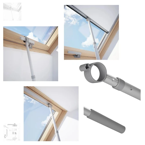 Zum Produkt Dakea / Rooflite ZCA 200 Teleskopischer Dachfensteröffner, Teleskop-Bedienungsstange 100-180 cmfür Dachfenster, Manuelles *