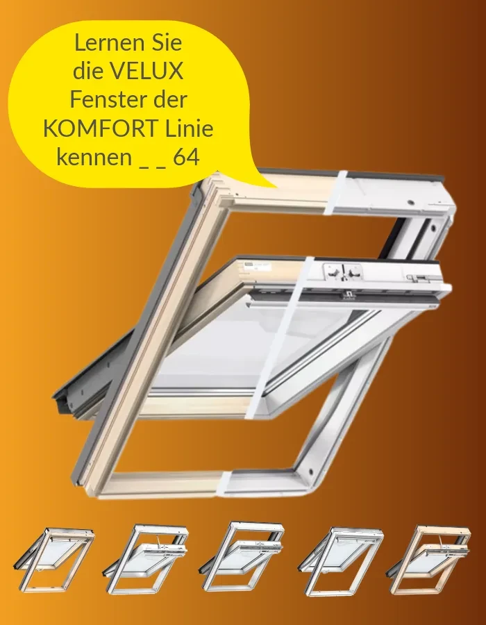 Die neuen Dachfenster von VELUX Standard Plus GLU 0064 